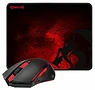 Redragon M601WL_BA Wireless gaming mouse and mouse pad combo black/red kép