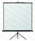 Reflecta 87654 reflecta Crystal-Line Tripod 1:1 125x125cm 4 Black Borders, black case kép