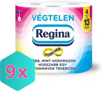 Regina DA503XSZWYK8004260015165 Toalettpapír, végtelen 4 tekercs, 2 rétegű, 2000 lap karton - 9 db kép