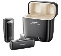 Remax K13 bluetooth mikrofon (type-c, lavalier csíptethető, zajszűrő + töltőtok) kép