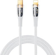 Remax RC-C061 WHITE Explore rc-c061, 20w usb-c to lightning cable, 1.2 (white) kép