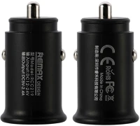 Remax RCC219 Autós töltő, szivargyújtós töltő, 12w, 2 x usb aljzat,  roki , fekete kép