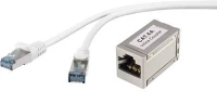 Renkforce RF-3829260 Rj45 hálózat hosszabbítókábel cat 6a s/ftp 15.00 m szürke védővel kép