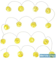 Retlux RXL 248 16 LED/2X FEHÉR Retlux rxl 248 16 led/2x aa/meleg fehér rattan golyók karácsonyi gömbfüzér kép