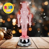 Rgb GL58975 Led-es ólomkatona dekoráció -  led - 15 x 5 x 5 cm - elemes kép