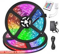 Rgb RGB5050MG öntapadós led szalag távirányítóval 5 m  ip44 rgb5050 led Színváltó kép