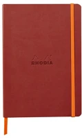 Rhodia 117371c Napló clairefontaine rama a/5 80 lapos vonalas puha fedeles, gumis, narancsvörös