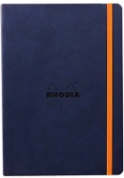 Rhodia 117378C Napló clairefontaine rama a/5 80 lapos vonalas puha fedeles, gumis, éjkék kép