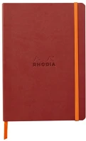 Rhodia 117437C Napló clairefontaine rama a/5 80 lapos ponthálós puha fedeles, gumis, narancsvörös kép