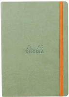 Rhodia 117441C Napló clairefontaine rama a/5 80 lapos ponthálós puha fedeles, gumis, szeladonzöld kép