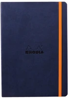 Rhodia 117444C Napló clairefontaine rama a/5 80 lapos ponthálós puha fedeles, gumis, éjkék kép