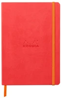 Rhodia 117446C Napló clairefontaine rama a/5 80 lapos ponthálós puha fedeles, gumis, korall kép