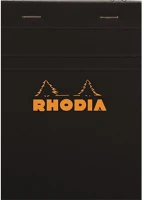 Rhodia 182009C Jegyzettömb clairefontaine  black a/4 80 lapos kockás kép