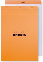 Rhodia A/4+ 80 Jegyzettömb clairefontaine  orange a/4+ 80 lapos vonalas kép