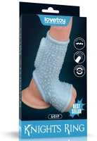 Ring H05LVTOY00662 Vibrating drip knights  with scrotum sleeve blue kép