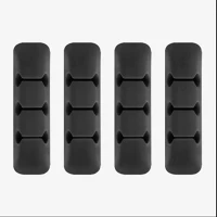 Ringke ACOR0002 Silicone cable organizer (4pcs) black kép