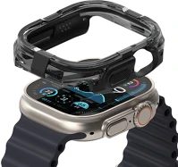Ringke FD8800274963856 Apple watch ultra 1 / 2 (49 mm) -  fusion bumper - fekete szilikon védő tok kép