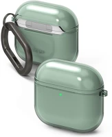 Ringke FD8800274964518 Airpods 4 tartó:  air zöld tok, karabinerrel kép