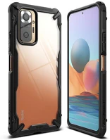 Ringke FN0165 Xiaomi redmi note 10 pro/10 pro max ütésálló hátlap -  fusion x - black kép
