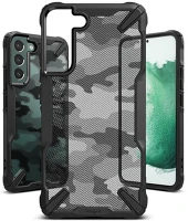 Ringke FN0318 Samsung s901b galaxy s22 5g ütésálló hátlap -  fusion x - camo black kép