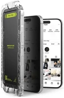 Ringke G4AS926 iphone 15/ 16 screen protector privacy premium easy slide tempered glass 9h kép