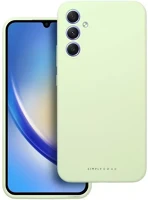 Roar 98517 Samsung galaxy a34 5g prémium szilikon tok velúr béléssel, világoszöld kép