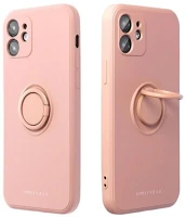 Roar GP-134750 amber szilikon telefonvédő tartógyűrű, kameravédő, rózsaszín kép