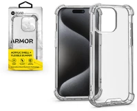 Roar KC247231 Apple iphone 15 pro max szilikon hátlap -  armor gel - átlátszó kép