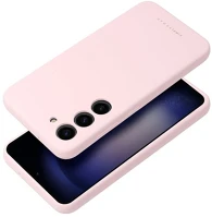 Roar SS98529 Samsung galaxy s24 5g prémium szilikon tok velúr béléssel, világos rózsaszín kép