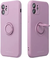 Roar TS15536 Apple iphone 17, szilikon tok, stand, telefontartó gyűrű,  amber, lila kép