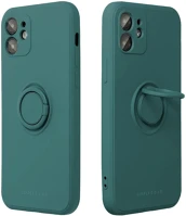 Roar TS15538 Apple iphone 17, szilikon tok, stand, telefontartó gyűrű,  amber, zöld kép