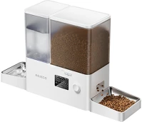 Rojeco RYTJAJO-DP 2 in 1 kisállat vízkút 3.5l és etető 5l gombos szökőkút fehér kép