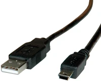 Roline 11.02.8719 Kábel usb a - mini 5 pin 1.8m, összekötő kép