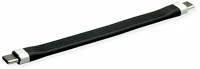 Roline 11.02.9054-10 Kábel type-c, power delivery 20v 3a, 0,11m, fekete kép