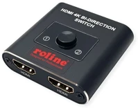 Roline 14.01.3573-5 Switch bi-directional hdmi switch 4k@60hz, fekete kép