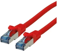 Roline 21.15.2810-100 Patch kábel s/ftp cat6a, lsoh, 0,5m piros kép