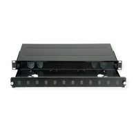 Roline 21.17.0350-3 Patch panel 12 portos, 1u, sc(simplex)/lc(duplex), fiber optic kép