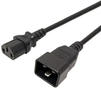 Roline KPSB1 Premiumcord tápkábel c13 - c20 1m, fekete kép