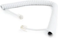 Roline TC4P4CS-2M-W Gembird telefonkábel, fehér, 2m kép