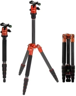 Rollei R22579 Compact traveler no.1 carbon állvány, narancs kép