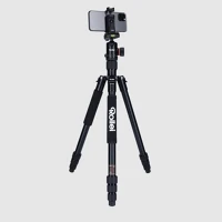 Rollei R22583 C5-i állvány + monopod + gömbfej + telefontartó adapter + táska, fekete kép