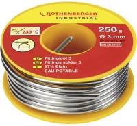 Rothenberger industrial 4.5255 Cső forrasztó anyag, 250 g, o 3 mm, s-sn97cu3, rothenberger kép