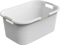 Rotho 1040401100 Country szennyeskosár 40 liter fehér (1040401100) kép