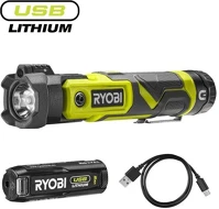 Ryobi RLP4-120G 4v usb lithium lámpa lézerrel, 1x 2,0ah akkumulátor, töltő - rlp4-120g kép