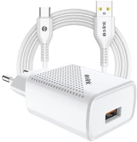 S-link SL-EC40T 1db USB, 5V/2.4A, 12W, Gyorstöltés, USB Type-C, 100cm adat+töltőkábel kép