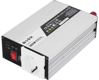 S-link SL-300W Inverter - sl-300w (1 schuko, szivargyújtó, 300w, dc12v-ac230v fekete) kép