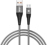S-link SL-STM60M kábel -  (3a, 12w, gyorstöltés, type-c, 100cm adat+töltőkábel, szürke) kép