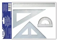 Sakota COR_ISKE046 Vonalzókészlet, műanyag, 4 darabos, kép