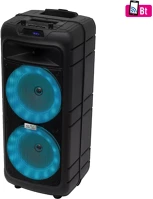 Sal 50W PAR 182BT beépített led 2x19cm mélynyomóval mikrofon és gitár bemenet mp3 kép