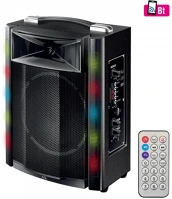 Sal PAR_16BT-1 PAR 16BT Bluetooth party hangszóró, fekete Party hangdoboz, 165mm, akku, BT kép